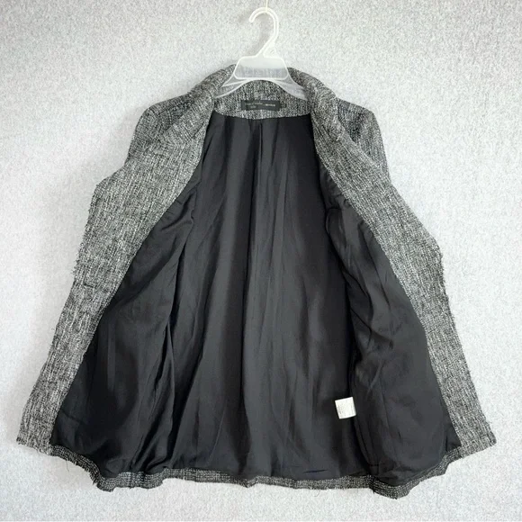 House of Harlow X Revolve Jacket Womens Small Black White Silver Blazer Holiday